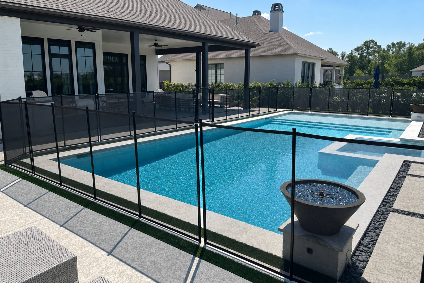 Pool fence installation in Ennis, TX